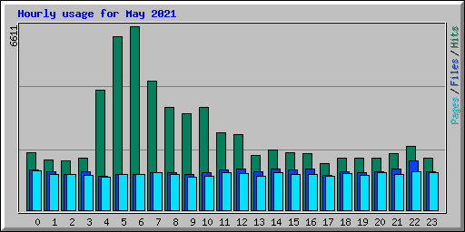 Hourly usage for May 2021