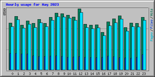 Hourly usage for May 2023